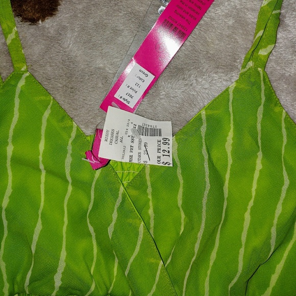 NWT Pink Apple Striped Maxi Dress - Picture 6 of 8